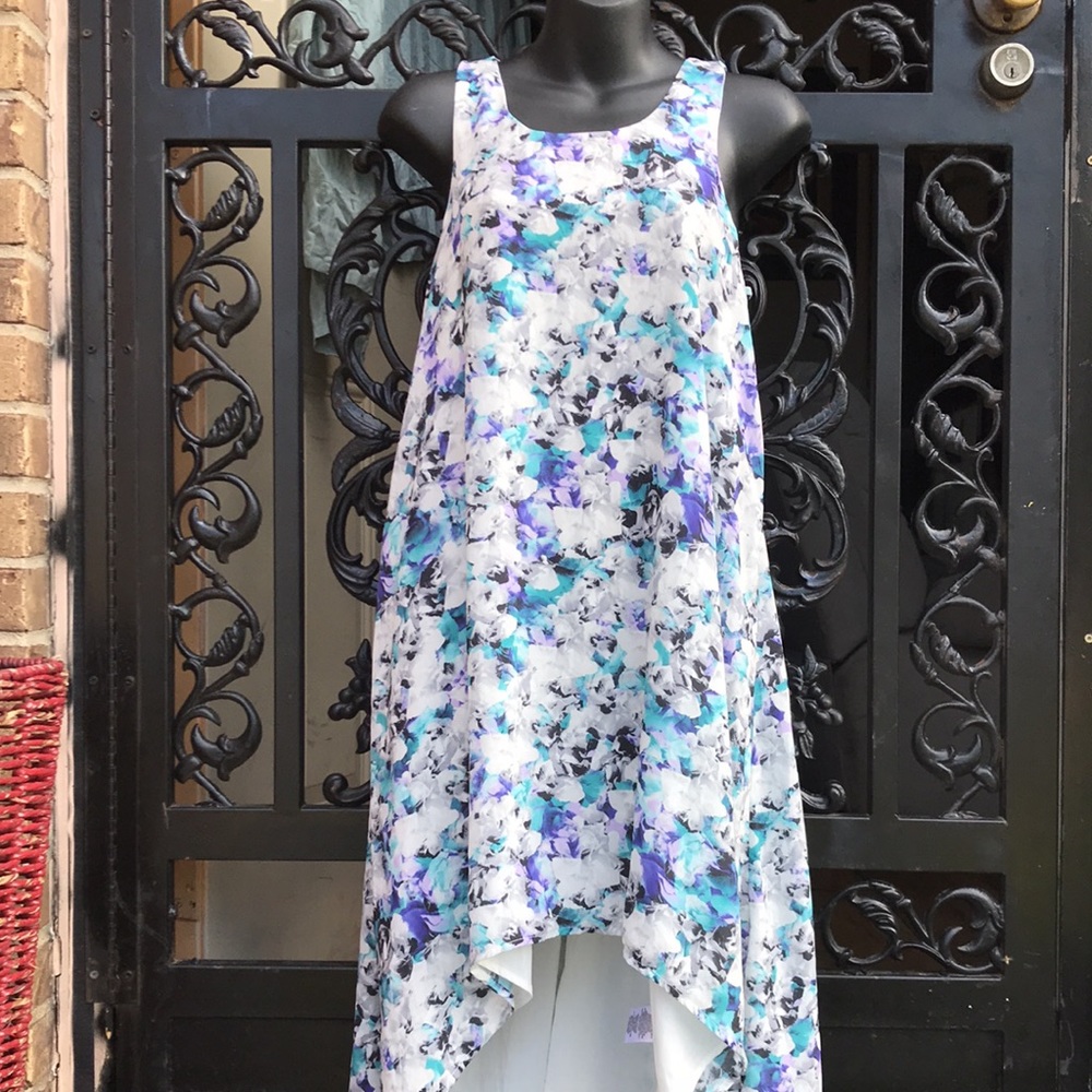 🚨B2G1 New SAM EDELMAN Blue Purple Black White Midi Dress